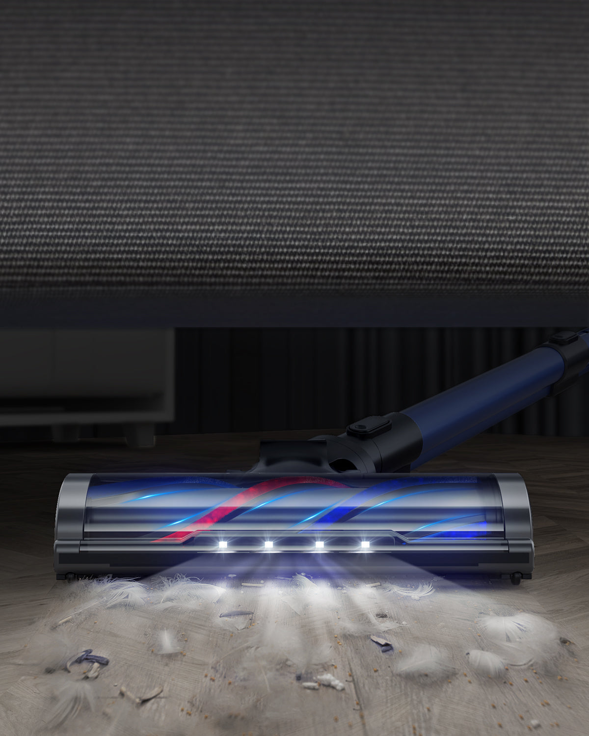 Honiture S12 Cordless vacuum with dust-detecting LED lights