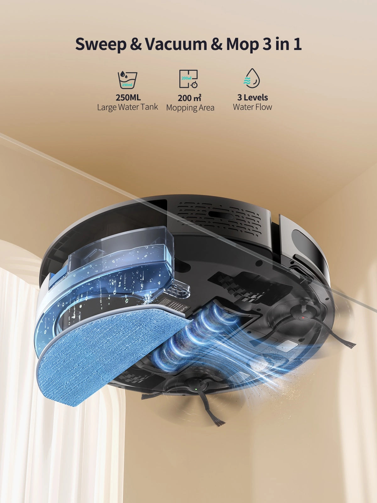 Honiture G20 Pro Robot Vaccum - Sweep & Vacuum & Mop 3 in 1.