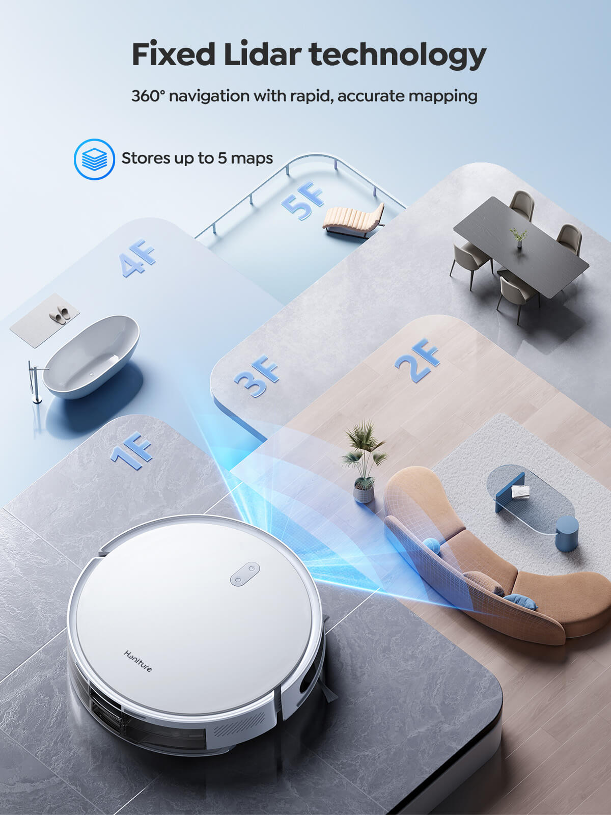 Honiture T10 Robot Vacuum gallery image 2