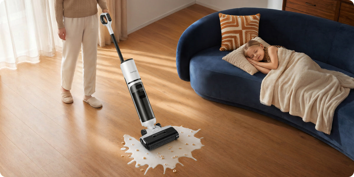 honiture m7 wet dry clean ground stains with low noise.