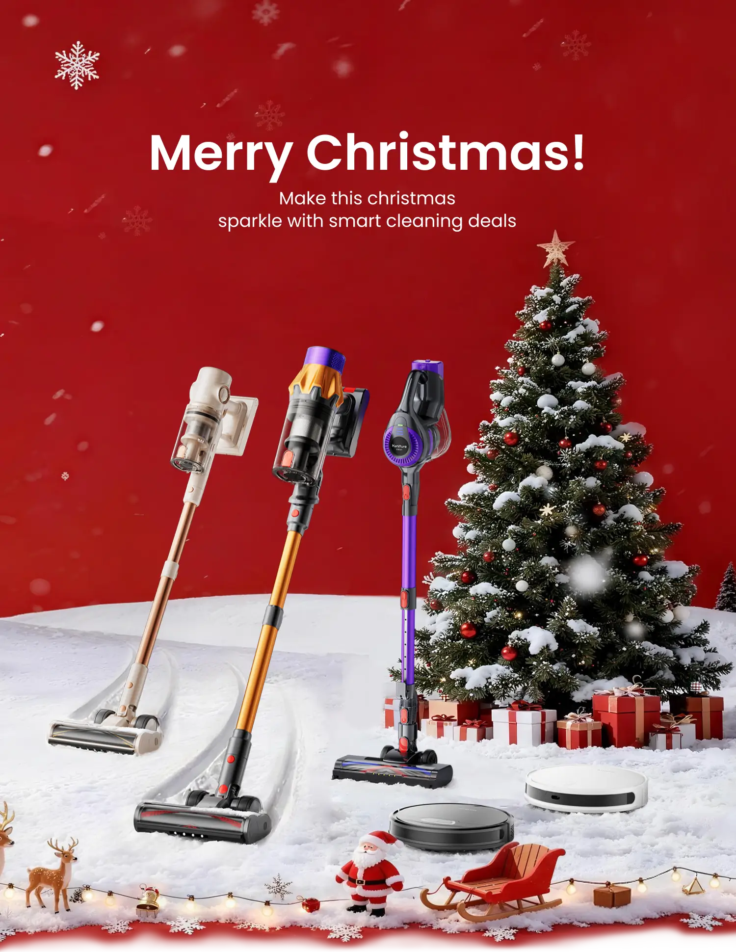 honiture robotic cordlessvaccumxmas sale